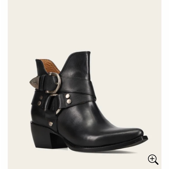 Frye Black Leather Ankle Booties - Picture 2 of 4